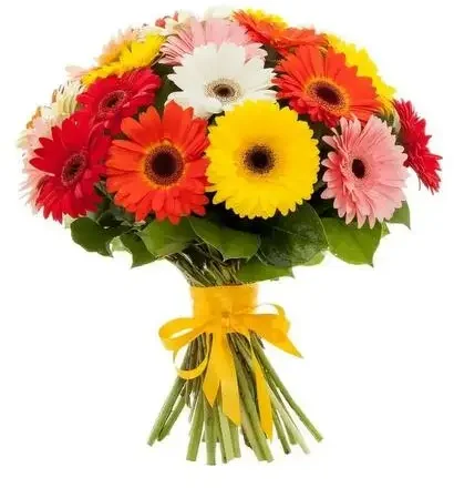 Букет из разноцветных гербер Лучик Радости