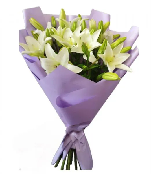 Букет белых лилий Шепот нежности