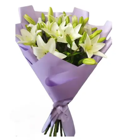 Букет белых лилий Шепот нежности