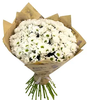 Букет из кустовых хризантем Привет Ромашки