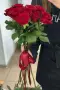 Букет из 11 красных роз под ленту